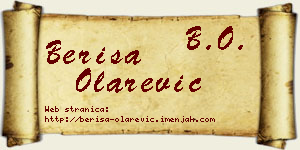 Beriša Olarević vizit kartica